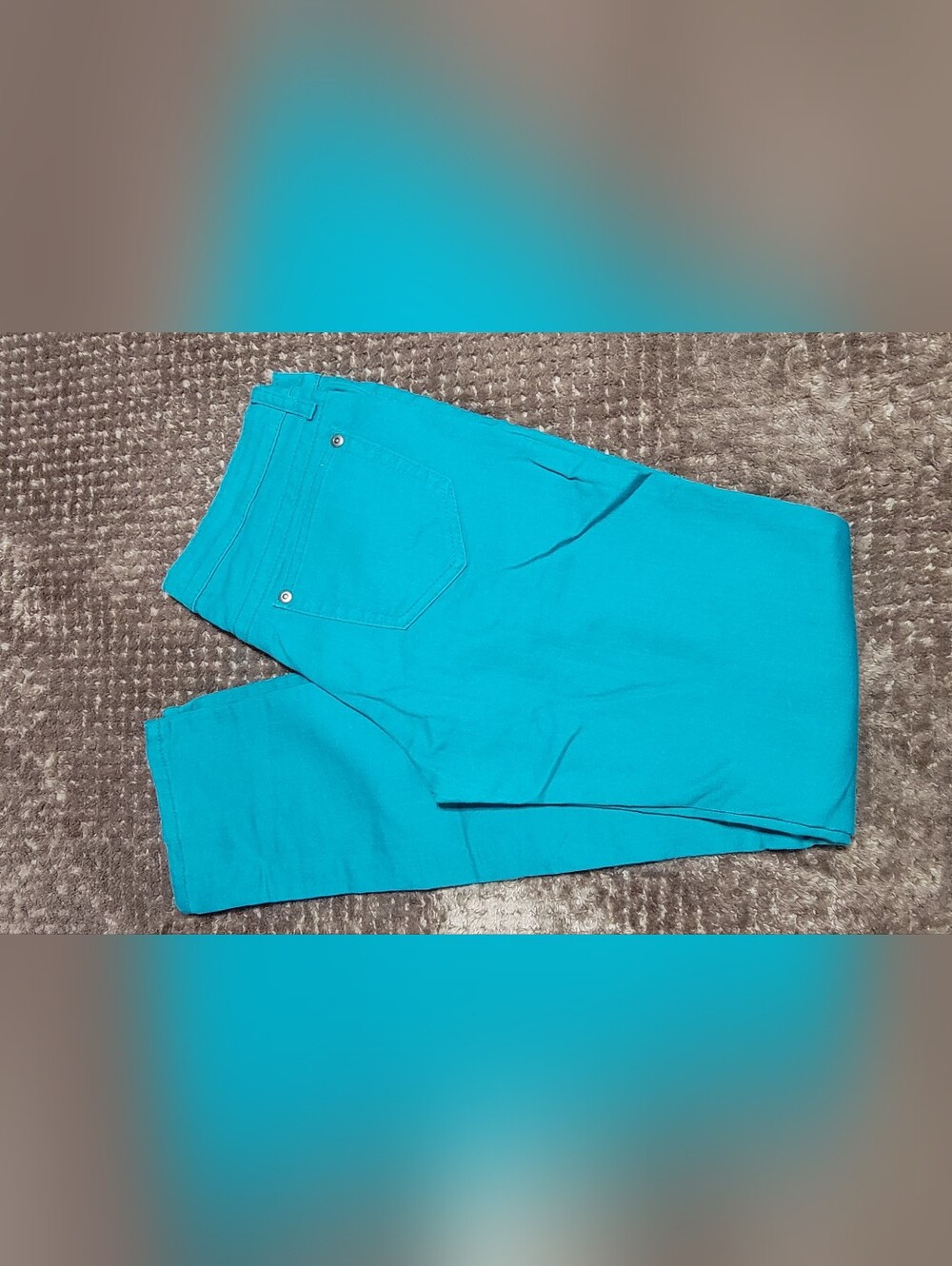 City Streets Teal Aqua Blue Skinny Jeans Size 9 Teen Juniors